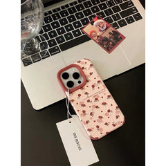Vintage Floral Leather iPhone Case – Elegant & Protective for iPhone