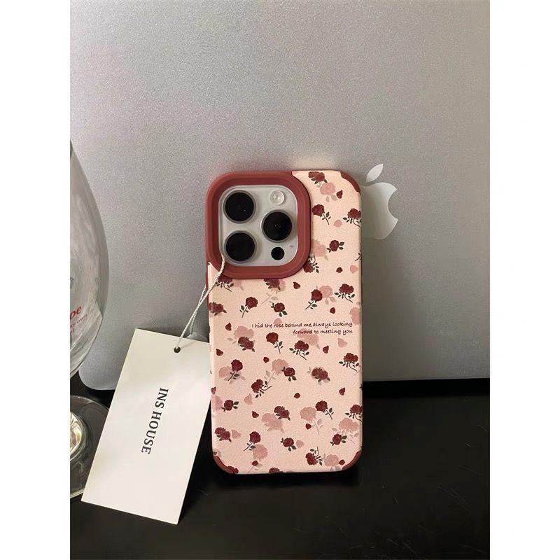 Vintage Floral Leather iPhone Case – Elegant & Protective for iPhone