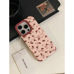 Vintage Floral Leather iPhone Case – Elegant & Protective for iPhone