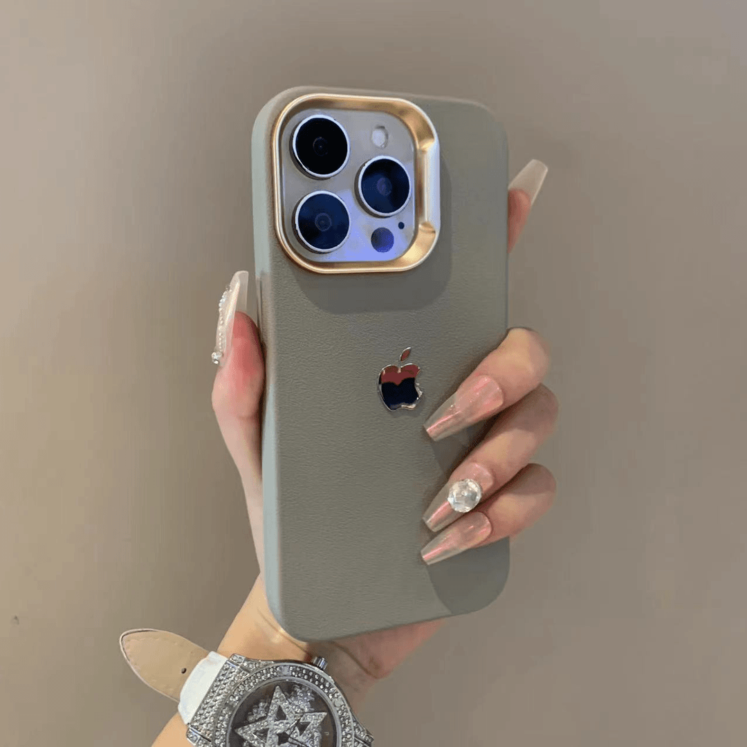 Electroplated Litchi Texture Phone Case – Stylish & Durable Protection