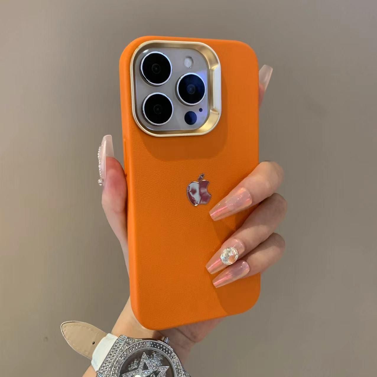 Electroplated Litchi Texture Phone Case – Stylish & Durable Protection