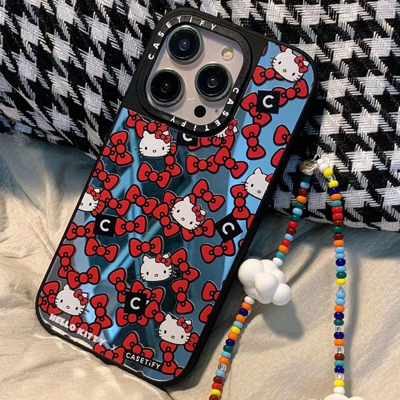 Cute KT Cat Mirror Phone Case – Stylish & Durable Protection