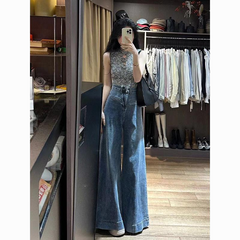 High-Street Wide-Leg Jeans – Loose, Flowy & Slimming