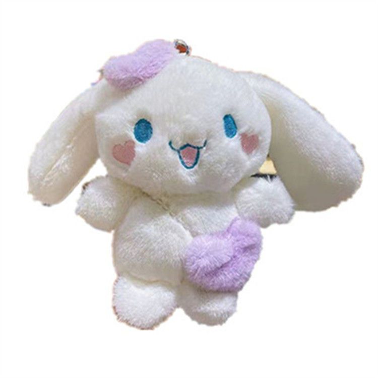 Adorable Cinnamoroll Plush Keychain – Fluffy Bag & Key Pendant