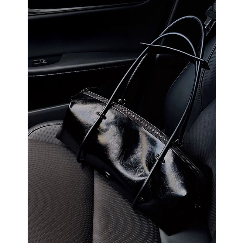 ROSE LIVE Boston Pillow Bag – Trendy Biker-Style Travel & Shoulder Bag