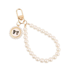 Chic Pearl Wrist Strap – Chanel-Inspired Phone Chain for Women
