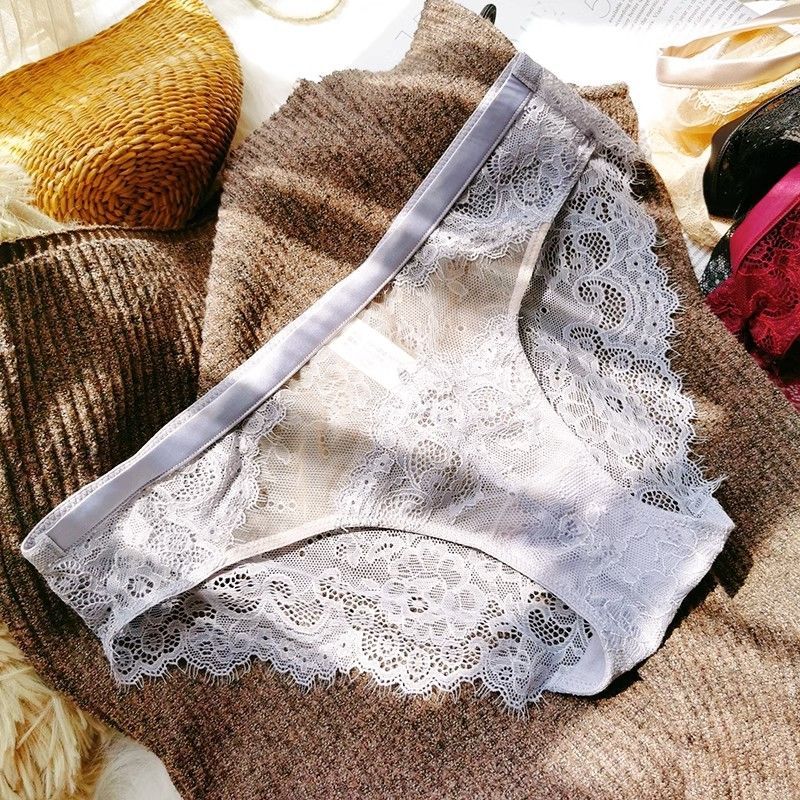 Lace Sheer Breathable Low-Waist Sexy Women’s Underwear – Thin Hip-Lifting Bikini Panties