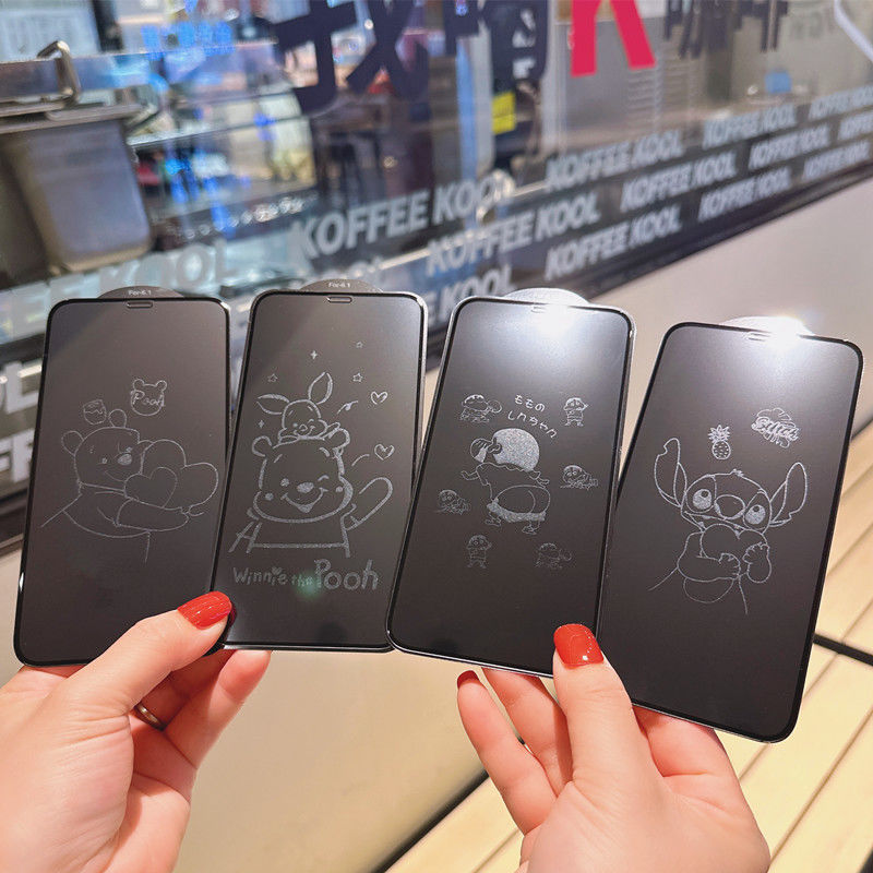 Cute Hello Kitty Tempered Glass Screen Protector – Anti-Fingerprint Cartoon Design