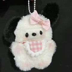 Pochacco Squeaky Plush Keychain – Cute Hanging Toy Gift