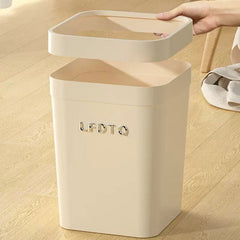 Modern Luxe Aesthetic Trash Can – Large Capacity Home Bin