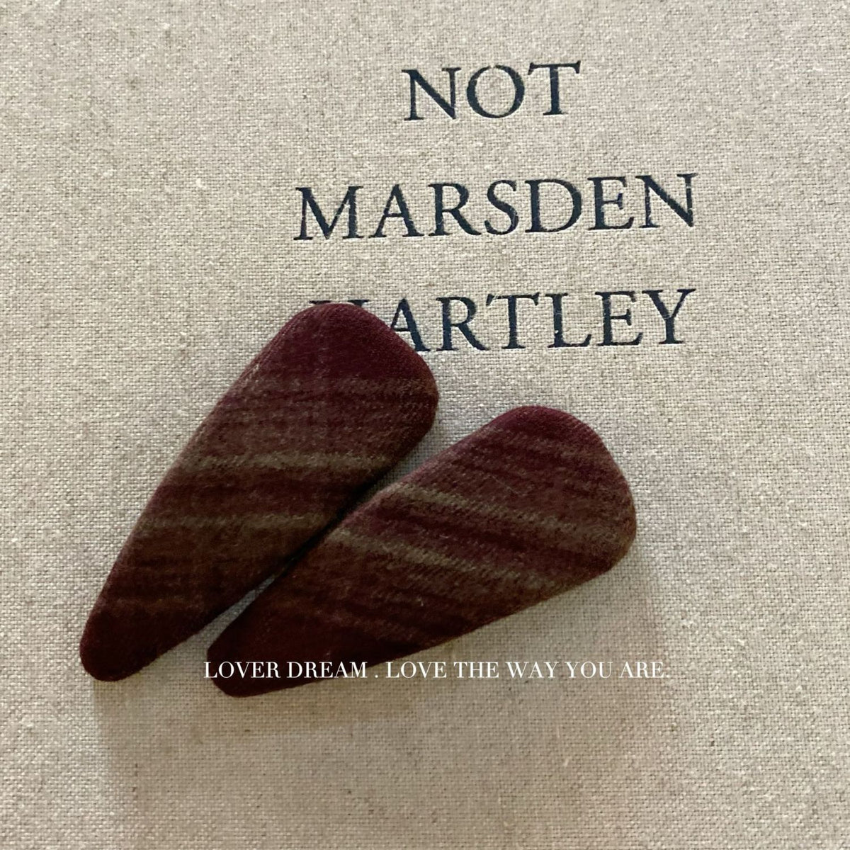 Khaki Plaid Fabric BB Hair Clip Sweet Retro Side Bang Hair Accessory