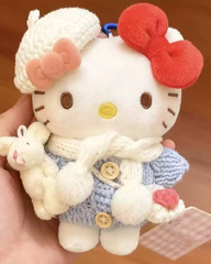 Hello Kitty New Year Plush Bag Charm Keychain Cute Backpack & Key Holder Gift