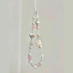 Bouncing Bear Beaded Phone Chain – Stylish & Anti-Lost Strap