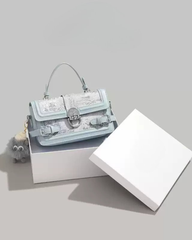 UR Elegant Embroidered Small Box Bag for Women | Fashion Shoulder & Crossbody Handbag