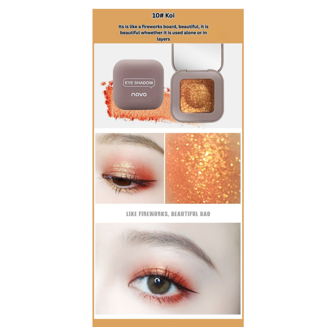 NOVO keyboard fingertip cool eye shadow matte high flash mashed potato texture eye shadow palette