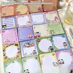 50 cartoon cute notepads non-sticky tearable message notepad student ins material handbook stationery