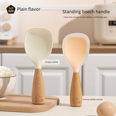 SOWE Food-Grade Silicone Rice Spoon - Non-Stick, High-Temperature Resistant with Stand-Up Design