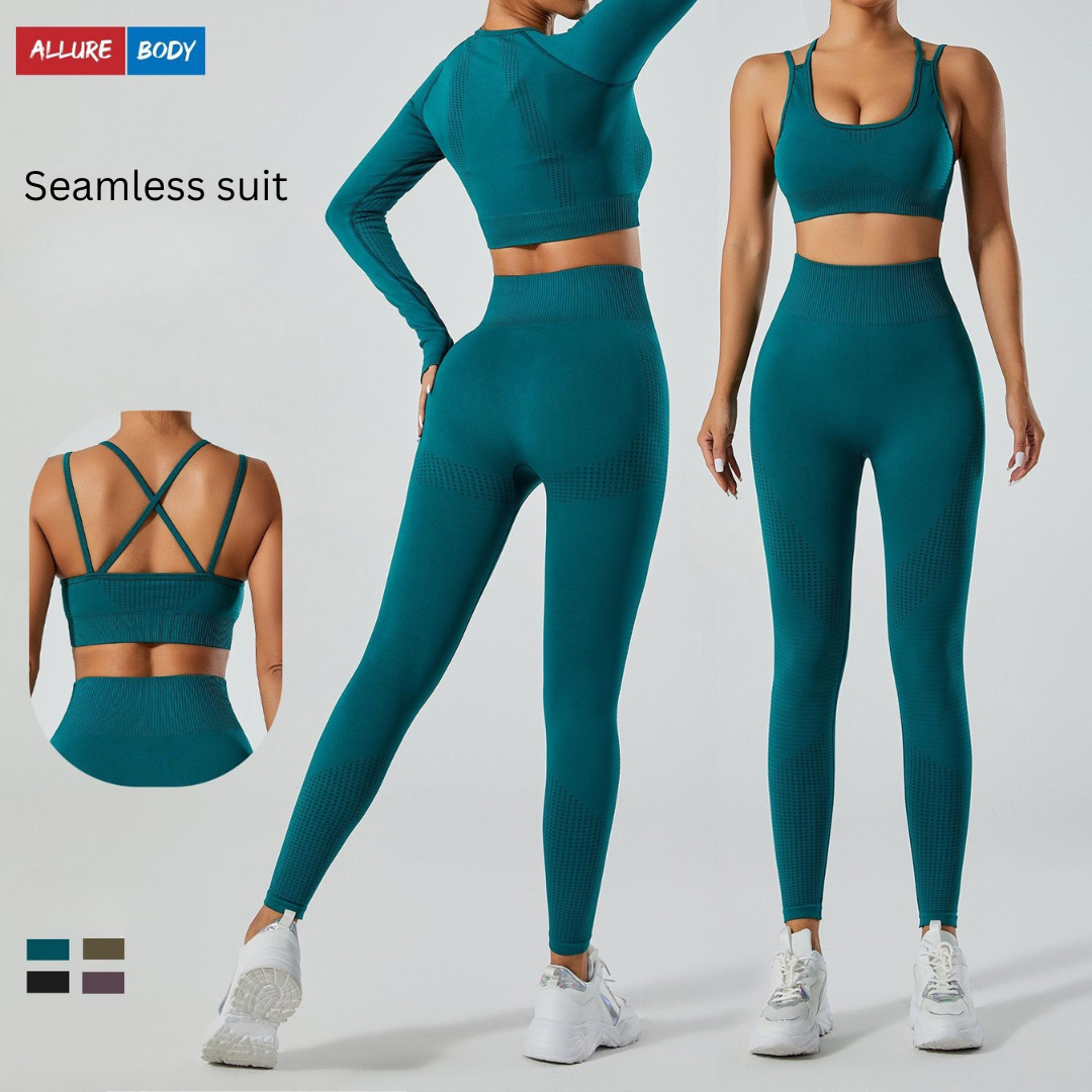 Seamless Strappy Support Yoga Set