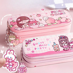 Kaba Bear Double-Layer Pencil Case - Stylish & Spacious