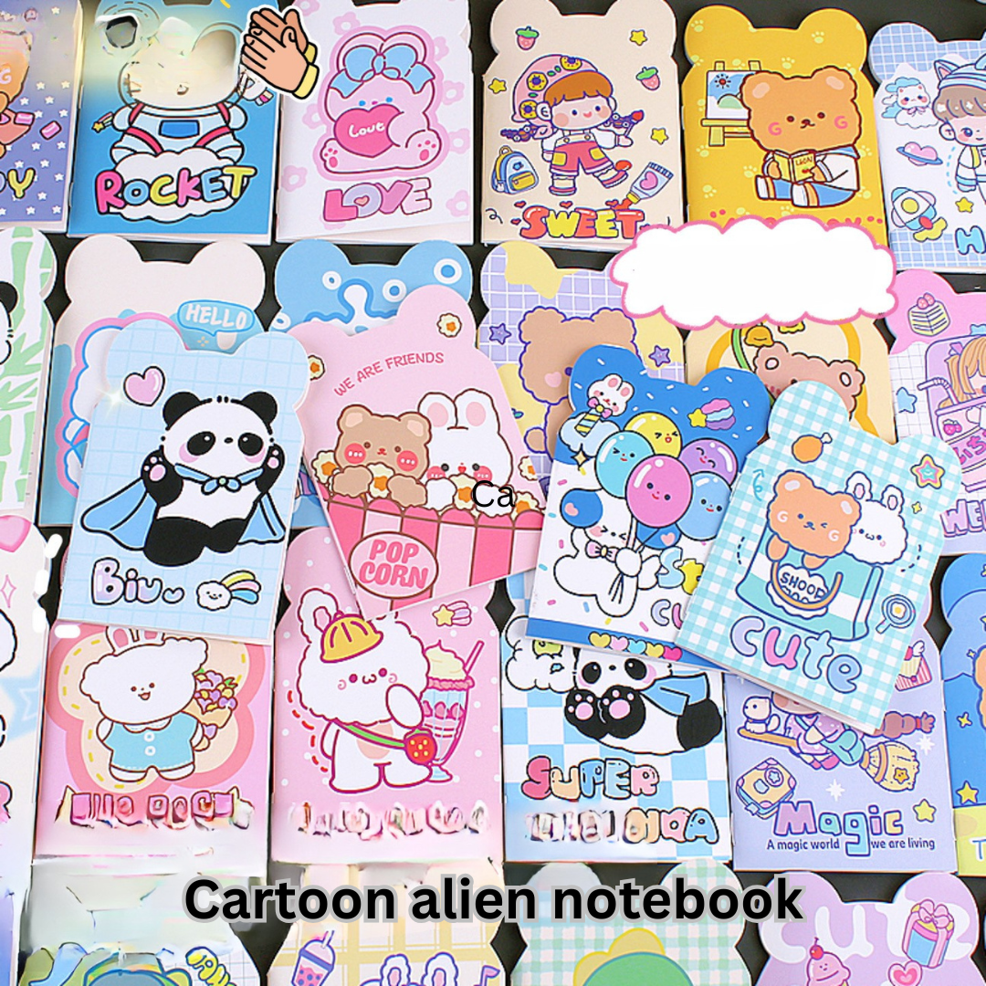 A variety of cartoon shaped small books ins cute portable notebooks student diary children's gifts
