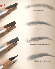 Waterproof Hard Tip Eyebrow Pencil for Natural Hair-Like Brows