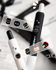 Kaba Bear Face-Changing Click Gel Pen 0.5mm Quick-Dry Black Ink