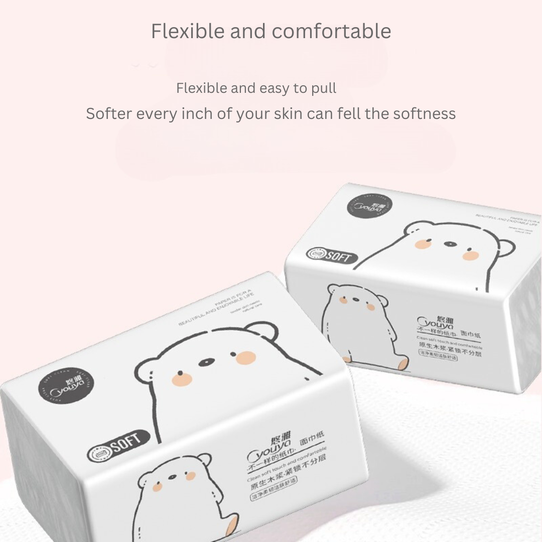Tissue Box Set - Affordable Household Paper Towels, Toilet Paper, Face Tissues, Napkins & Hand Wipes for Students, Dorms, & Home Use