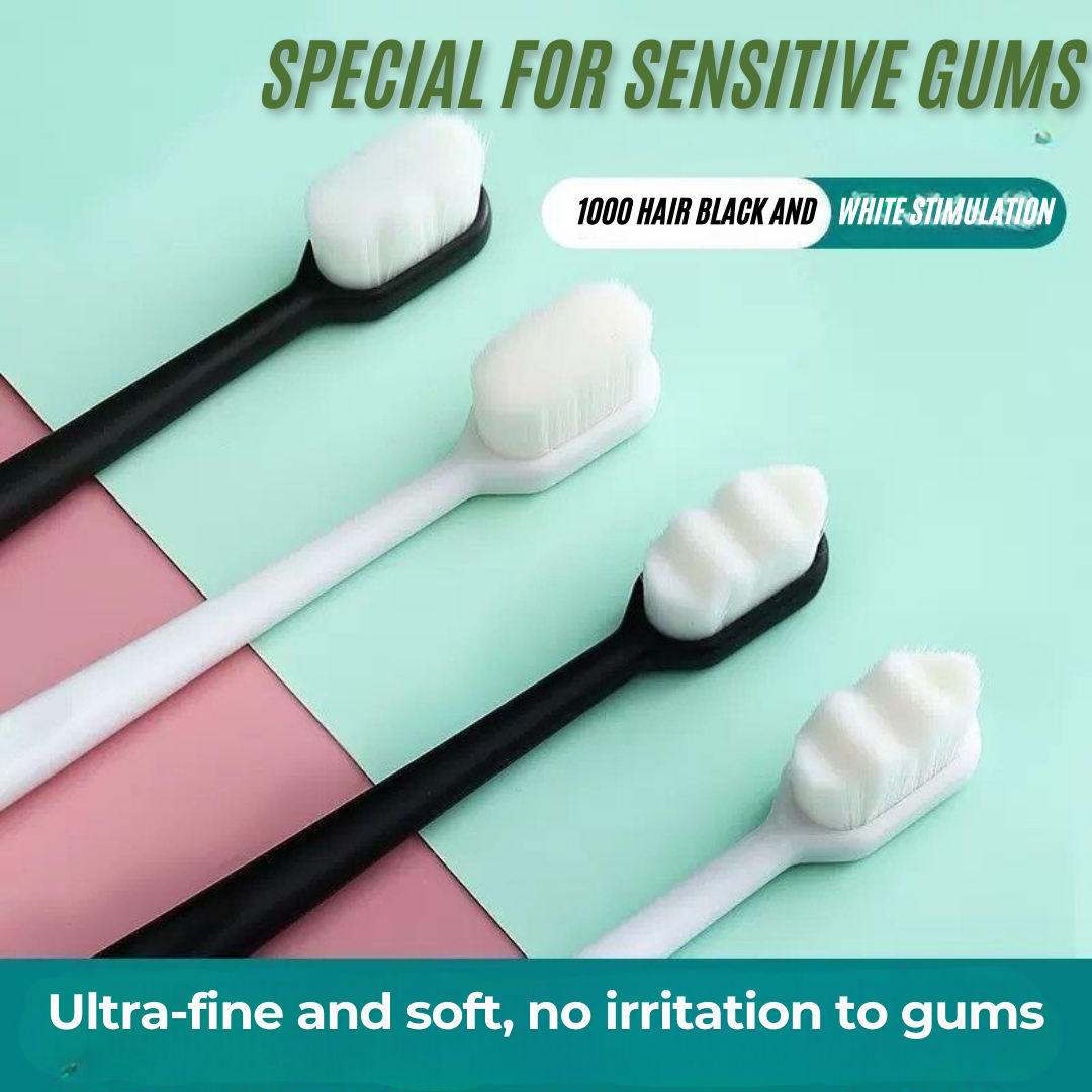 Nano Soft-Bristle Toothbrush – Gentle Deep Clean for Adults & Kids