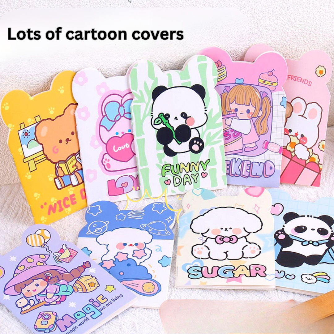 A variety of cartoon shaped small books ins cute portable notebooks student diary children's gifts
