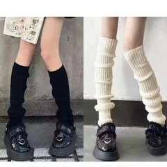 Lolita Knit Over-the-Knee Socks | Slimming & Versatile Mid-Length Japanese JK Calf Covers for Women
