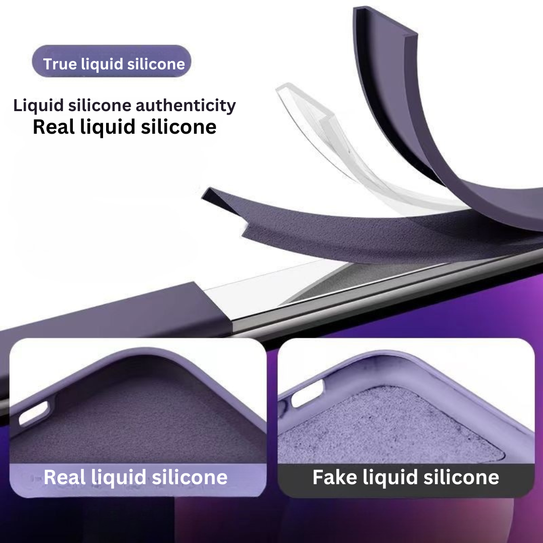 Baby Blue Liquid Silicone iPhone Case - Full Coverage Soft Case for iPhone