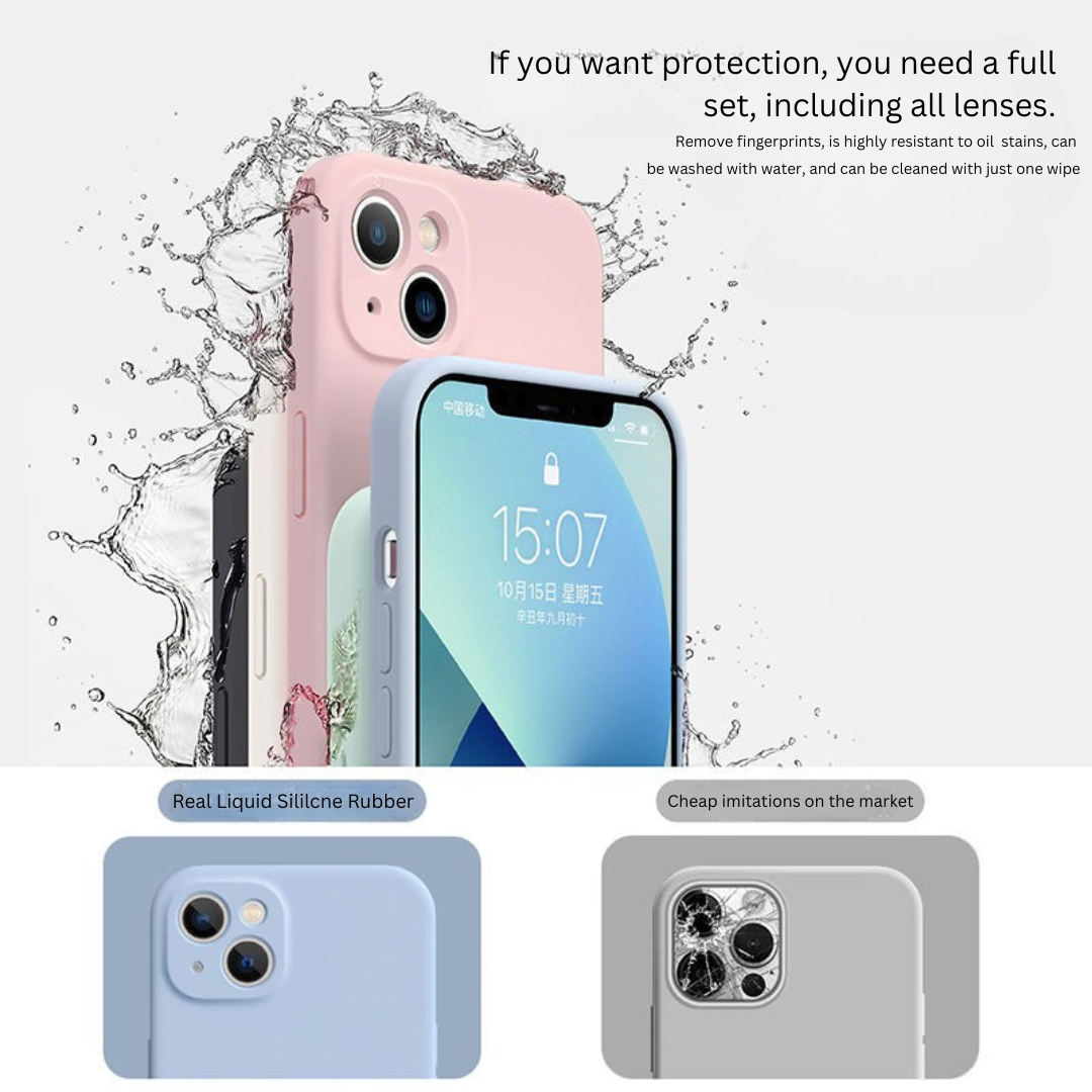 Liquid Silicone iPhone Case – Anti-Slip & Shockproof for iPhone