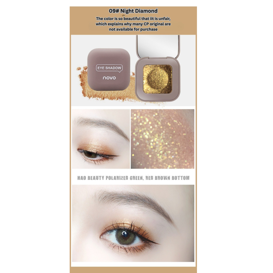 NOVO keyboard fingertip cool eye shadow matte high flash mashed potato texture eye shadow palette