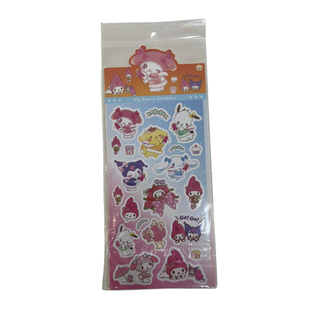 Sanrio Kuromi Waterproof Stickers – Cute Cartoon Journal & Scrapbook Stickers for Girls