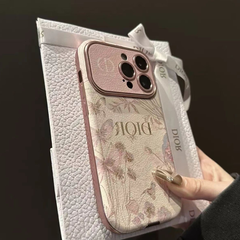 Luxury Leather Quilted Phone Case | Elegant Soft Cover for iPhone