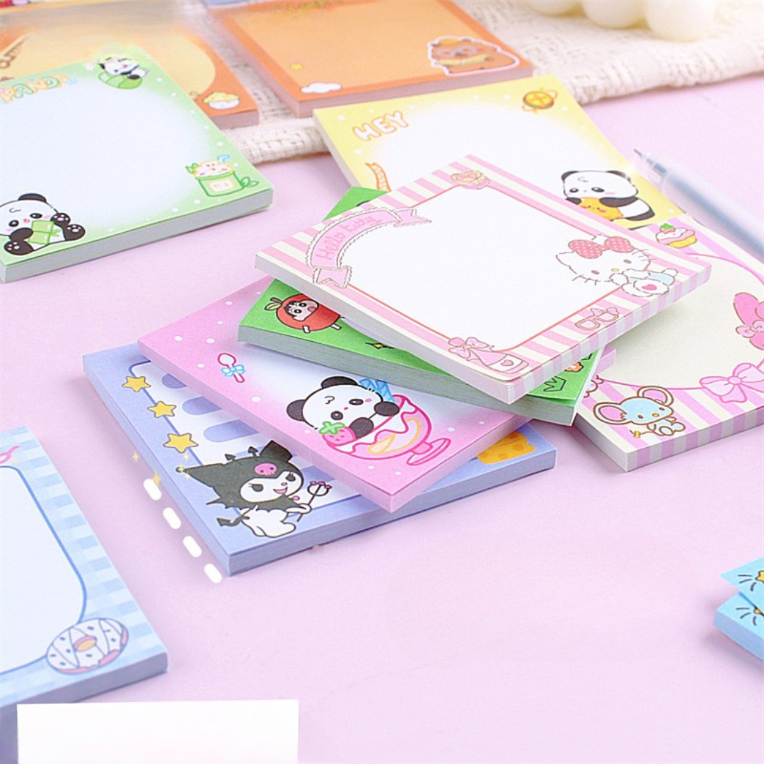 50 cartoon cute notepads non-sticky tearable message notepad student ins material handbook stationery