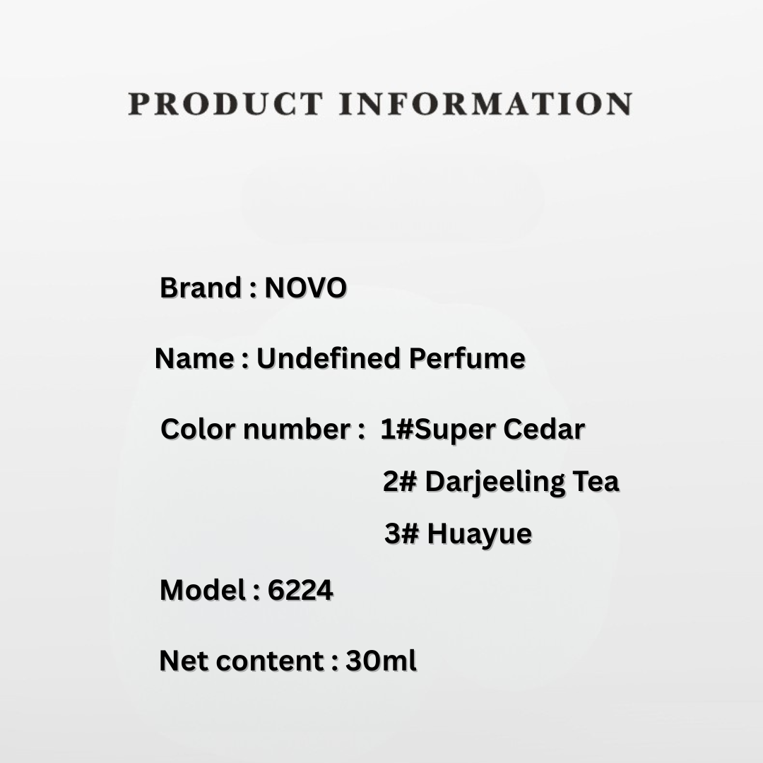 NOVO Floral Woody Perfume – Long-Lasting Fresh Scent, Light & Natural Fragrance for Everyday Wear