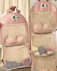 Multi-Layer Hanging Mesh Organizer for Underwear and Socks