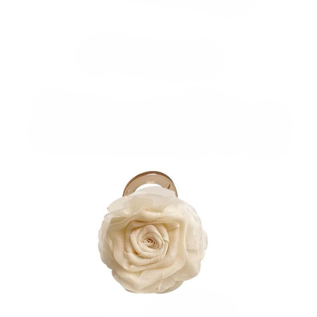 Camellia Flower Claw Clip – Elegant Hair Clip for Half-Up Styles