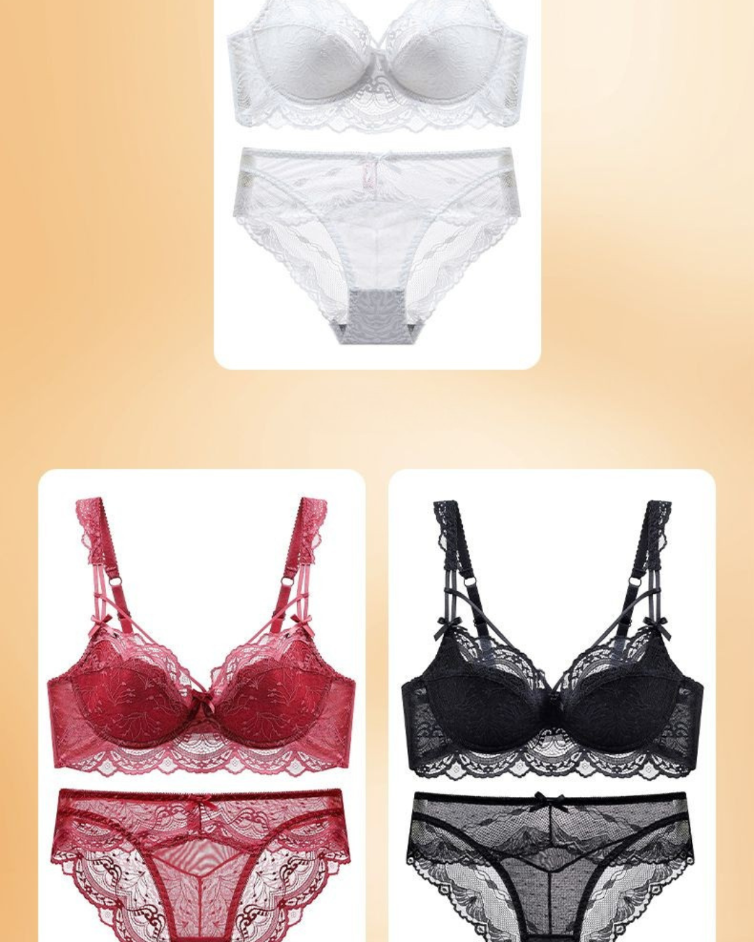 Sexy Lace Minimizer Push-Up Bra for Women