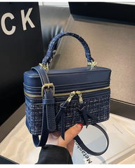 Luxury Red Chain Box Handbag for Women