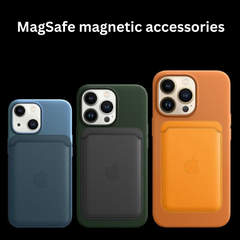 MagSafe Leather Card Wallet – Secure & Stylish Card Holder