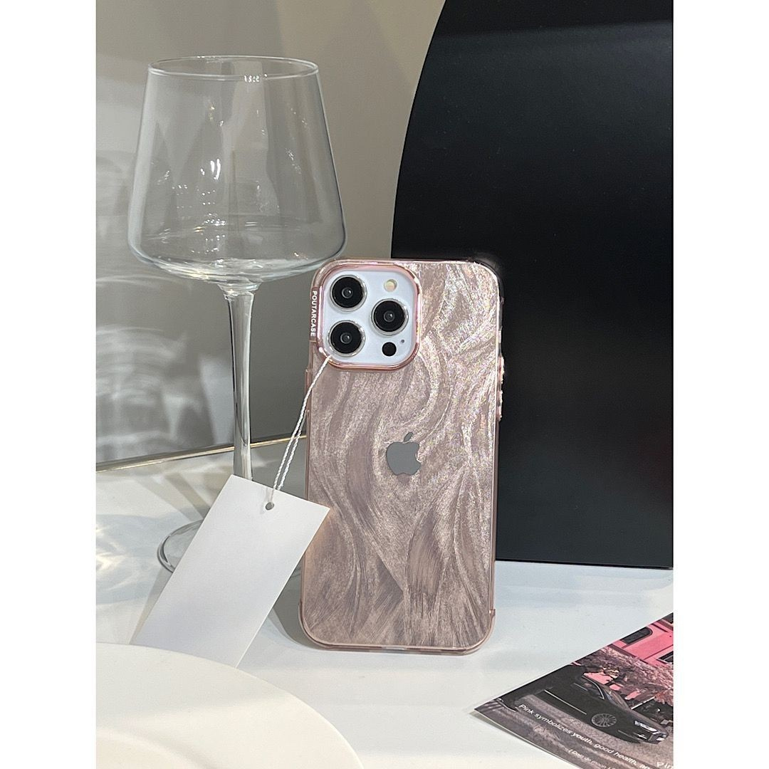 Laser Feather Tulle Rhinestone Bracelet iPhone Case - Premium Protection for iPhone
