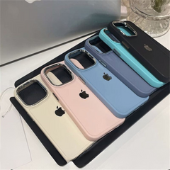 Premium iPhone Case for Apple Simple Solid Color, Electroplated