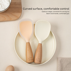 SOWE Food-Grade Silicone Rice Spoon - Non-Stick, High-Temperature Resistant with Stand-Up Design