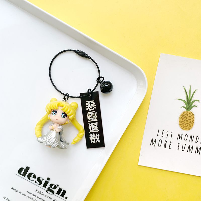 Cute Sailor Moon Keychain – Korean INS Style Girly Car Keychain for Couples