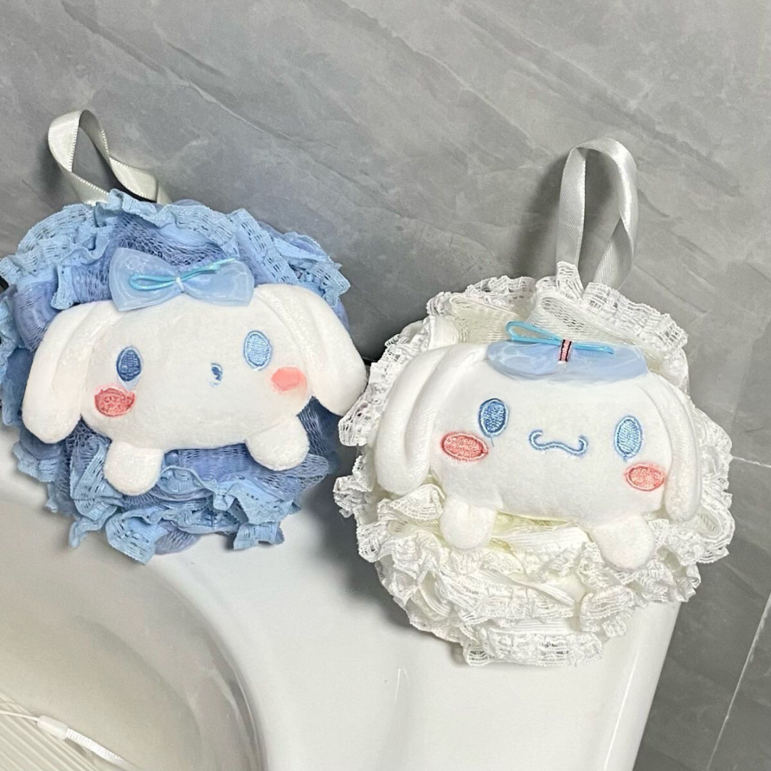 Cinnamoroll Lace Bath Puff - Cute Large Bath Ball for Girls