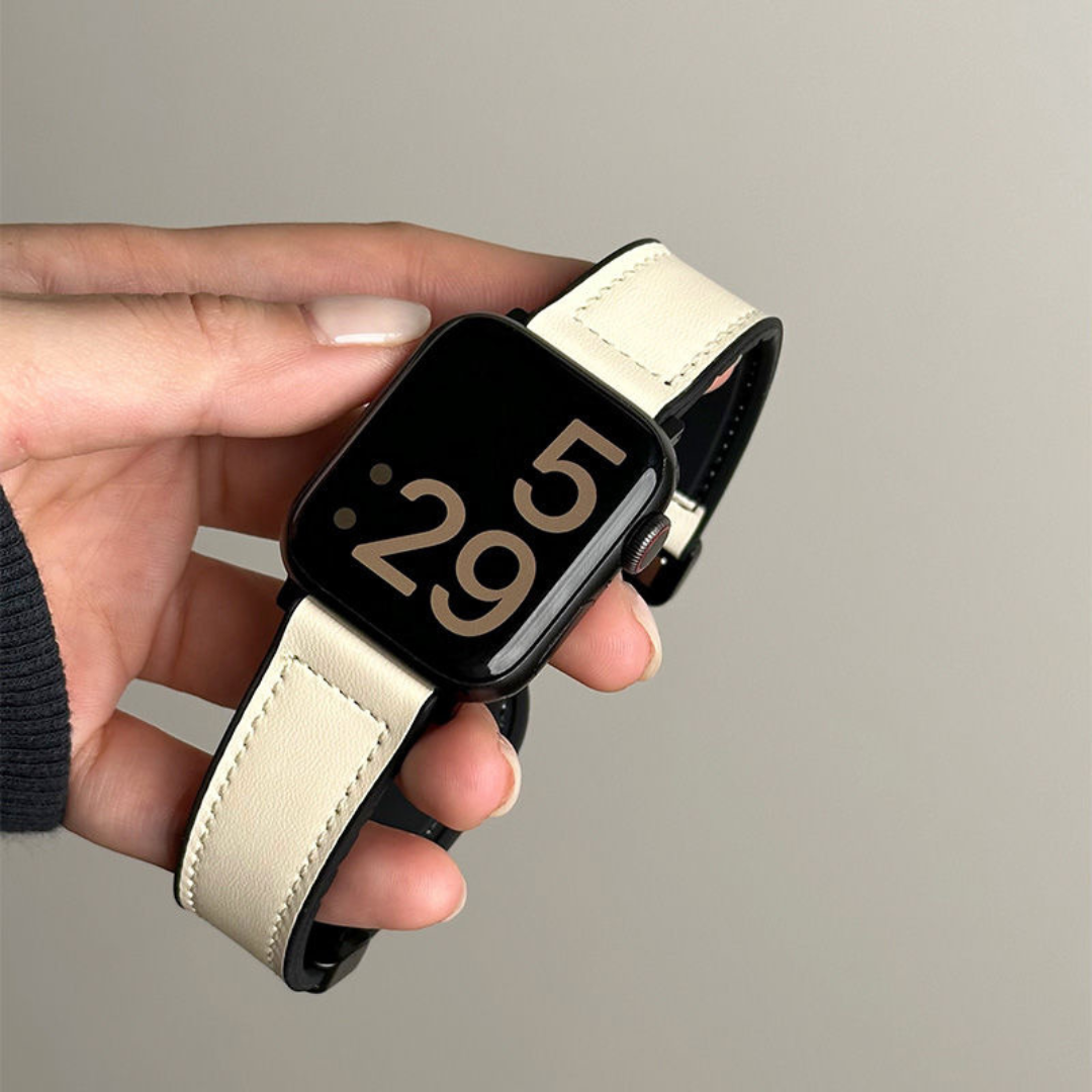Crazy Horse Leather Magnetic Apple Watch Band – Sport Style Strap