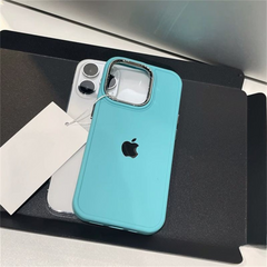 Premium iPhone Case for Apple Simple Solid Color, Electroplated