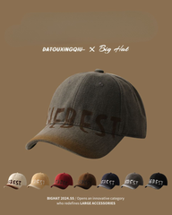 Large Head Friendly Vintage Washed Baseball Cap for Women